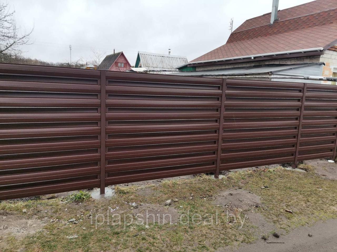 Забор из евроштакетника под ключ Гомель - фото 10 - id-p124837266