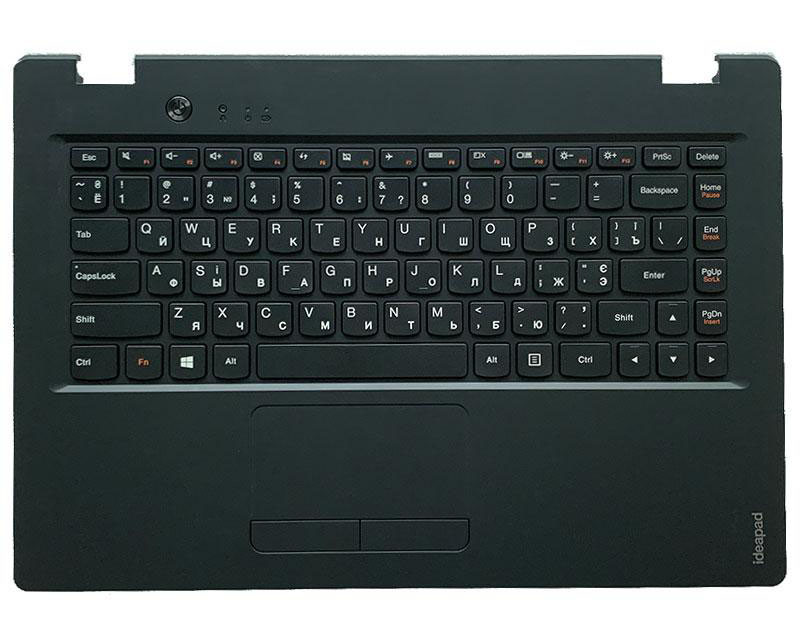 Верхняя часть корпуса (Palmrest) Lenovo Ideapad 100s-14 с клавиатурой и тачпадом - фото 1 - id-p177850419