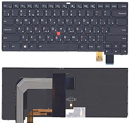 Клавиатура для ноутбука Lenovo Thinkpad T460P, черная, с подсветкой