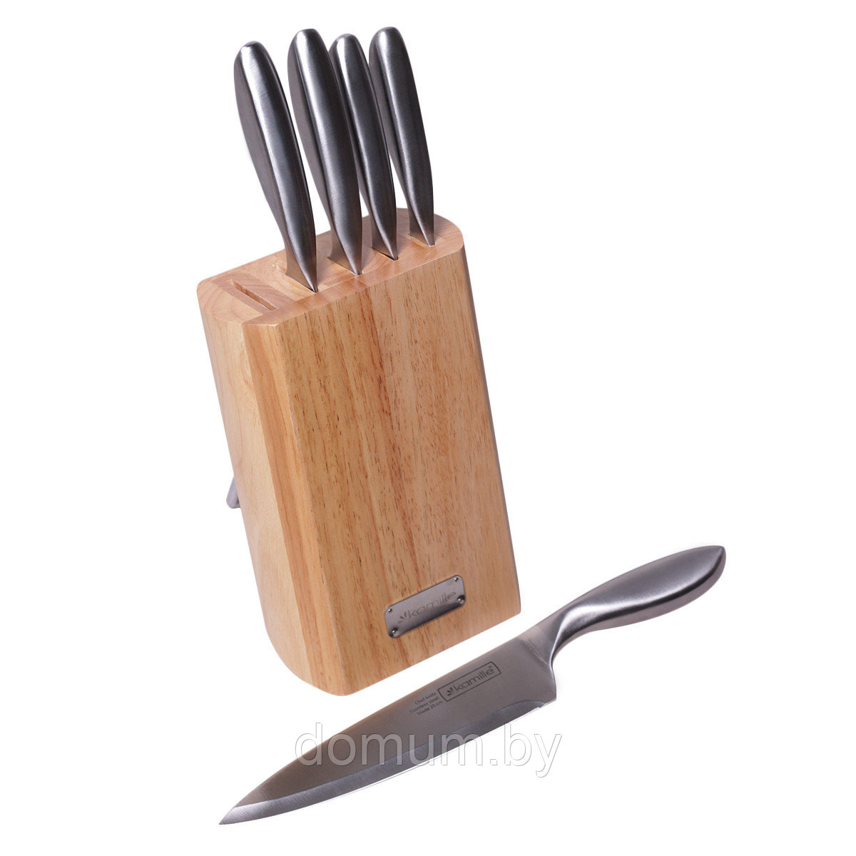 Набор кухонных ножей Kamille на подставке KM-5133 - фото 1 - id-p177851037