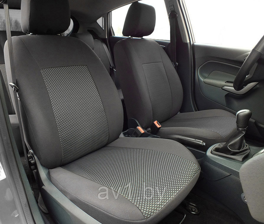Чехлы модельные Fiat Doblo II (2010-2015 / 2015-) задняя спинка и сиденье 60/40, 5 подг. / Фиат Добло [Z06] - фото 1 - id-p174154688