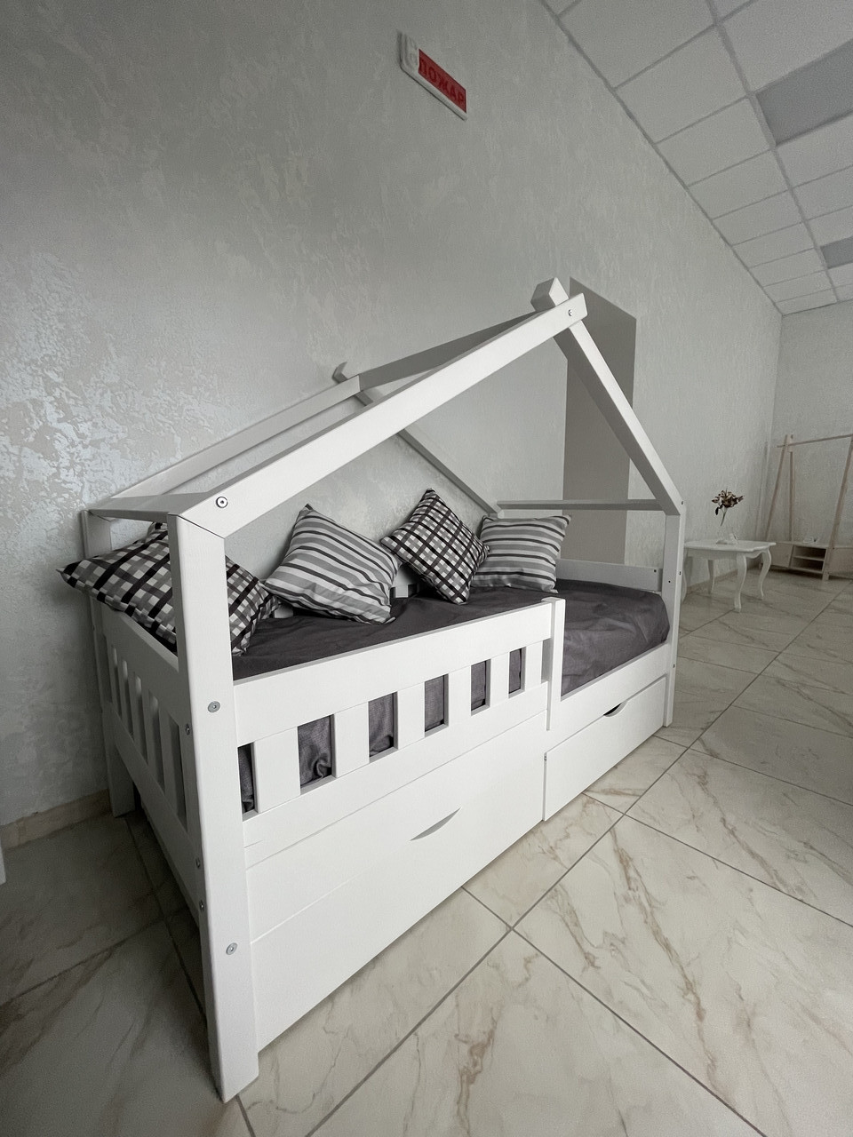 Одинарная Кровать-домик Поли Ф-141.11 80х160 - фото 5 - id-p177857612