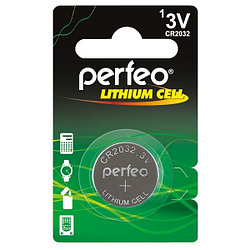 CR2032-5BL LITHIUM (100) Батарейка PERFEO