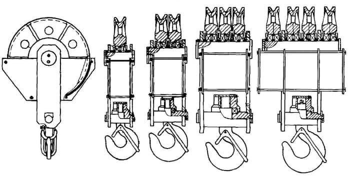 Крюковая подвеска крана г/п 3,2т, 5т, 8т, 10т, 12,5т, 15т, 16т, 20т. 32т, 50т мостового козлового башенного - фото 4 - id-p177862322