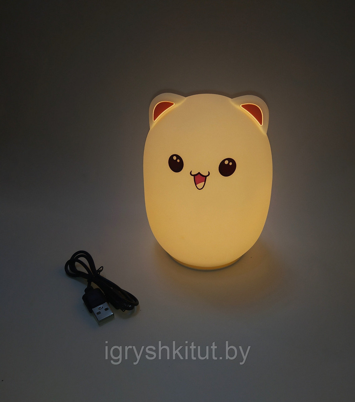Силиконовый светильник-ночник "Котик" - фото 7 - id-p177862294