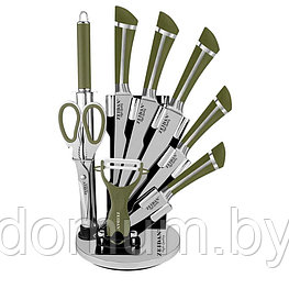 Набор ножей на подставке 9 пр. Zeidan Z-3103