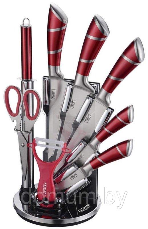 Набор ножей на подставке 9 пр. Zeidan Z-3096 - фото 1 - id-p177862414