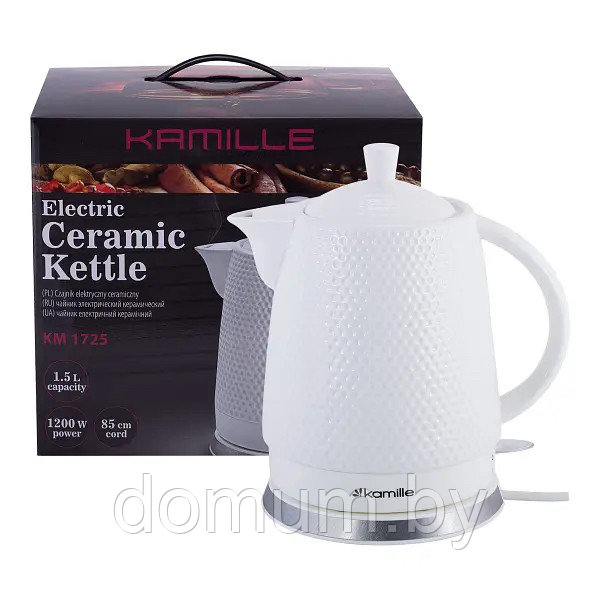 Чайник электрический керамический Kamille KM-1725 - фото 2 - id-p176555202