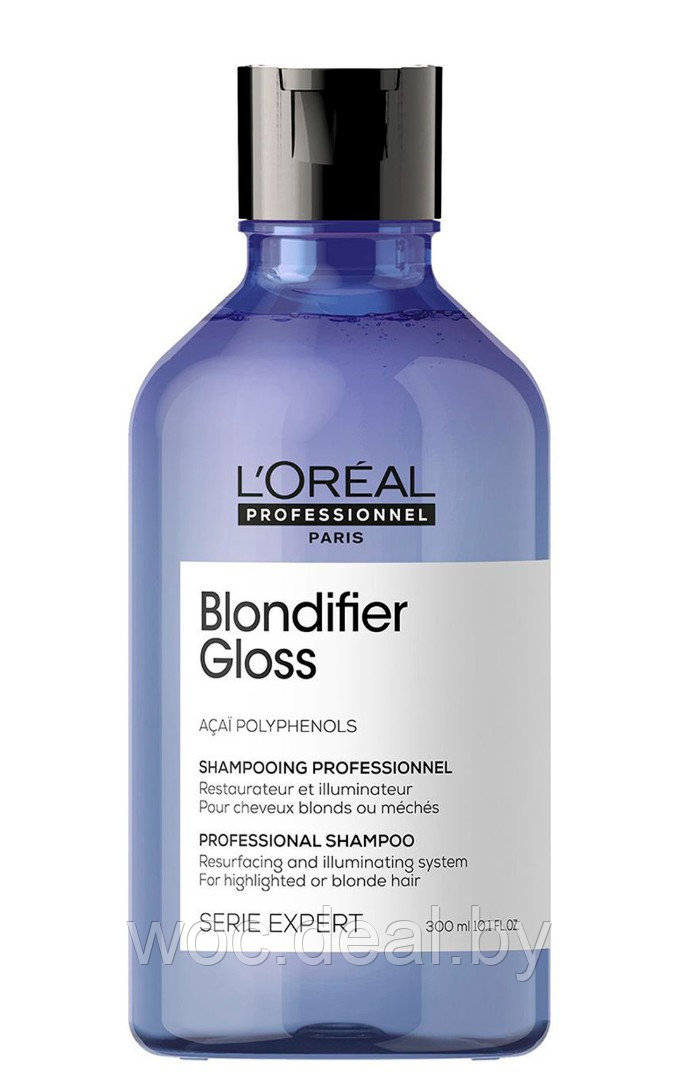 L'Oreal Professionnel Шампунь для осветленных и мелированных волос Blondifier Gloss Serie Expert, 300 мл - фото 1 - id-p177876259