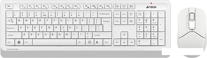 Клавиатура + мышь A4Tech Fstyler FG1012 (белый), фото 2