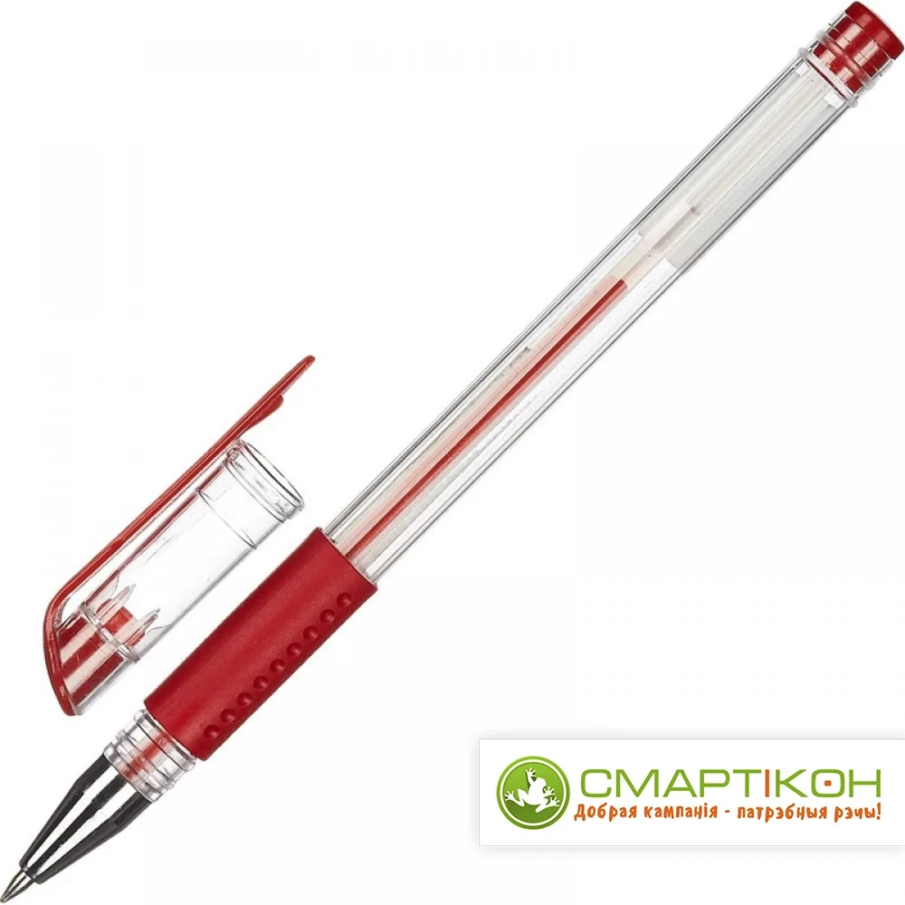 Ручка гелевая Attache Economy 0,5 мм красный стержень. - фото 1 - id-p177847118
