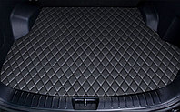 Kia Ceed I 2006 - 2012 комплект на весь салон (Коврик в багажник, Эко-Кожа Ромб) Черный