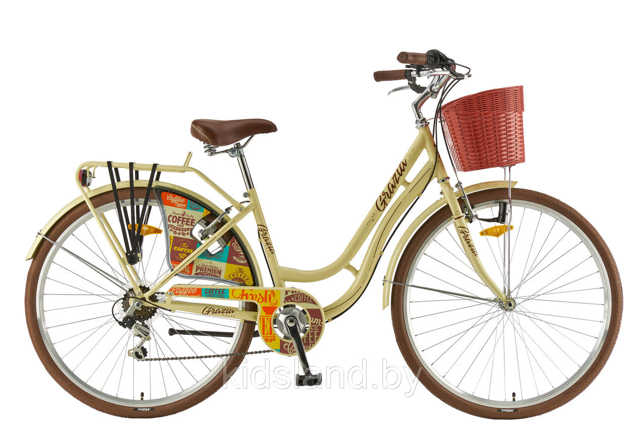 Велосипед Polar Grazia 28" 6-speed (оливковый) - фото 3 - id-p177881098