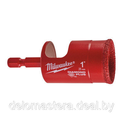 Алмазная коронка для керамогранита MILWAUKEE DIAMOND PLUS 25 мм 49560517 - фото 1 - id-p177882561