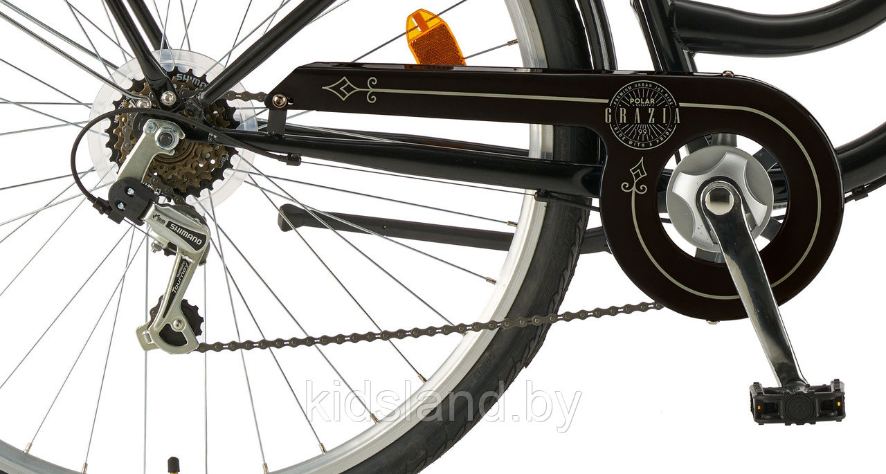 Велосипед Polar Grazia 28" 6-speed Retro (черный) - фото 4 - id-p177884368