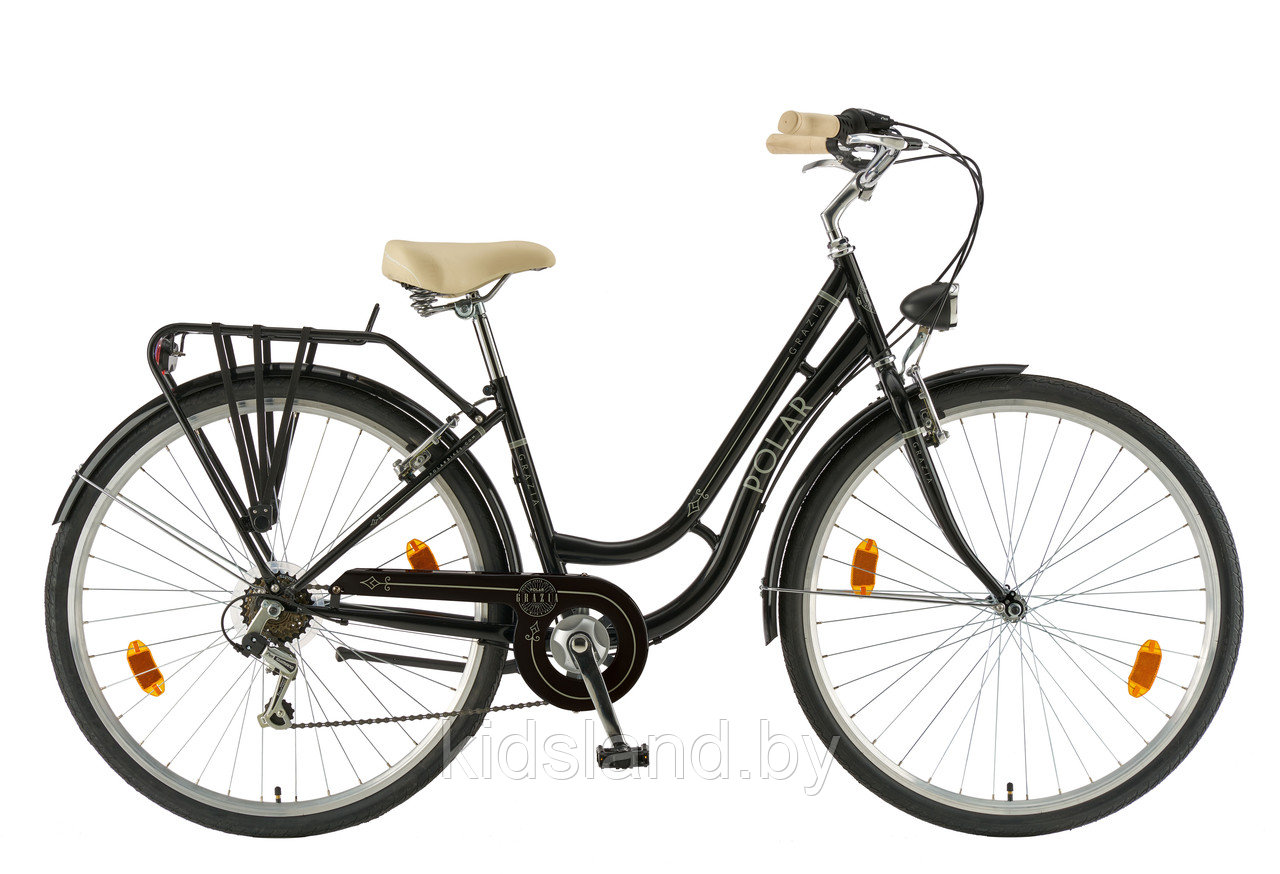 Велосипед Polar Grazia 28" 6-speed Retro (черный)