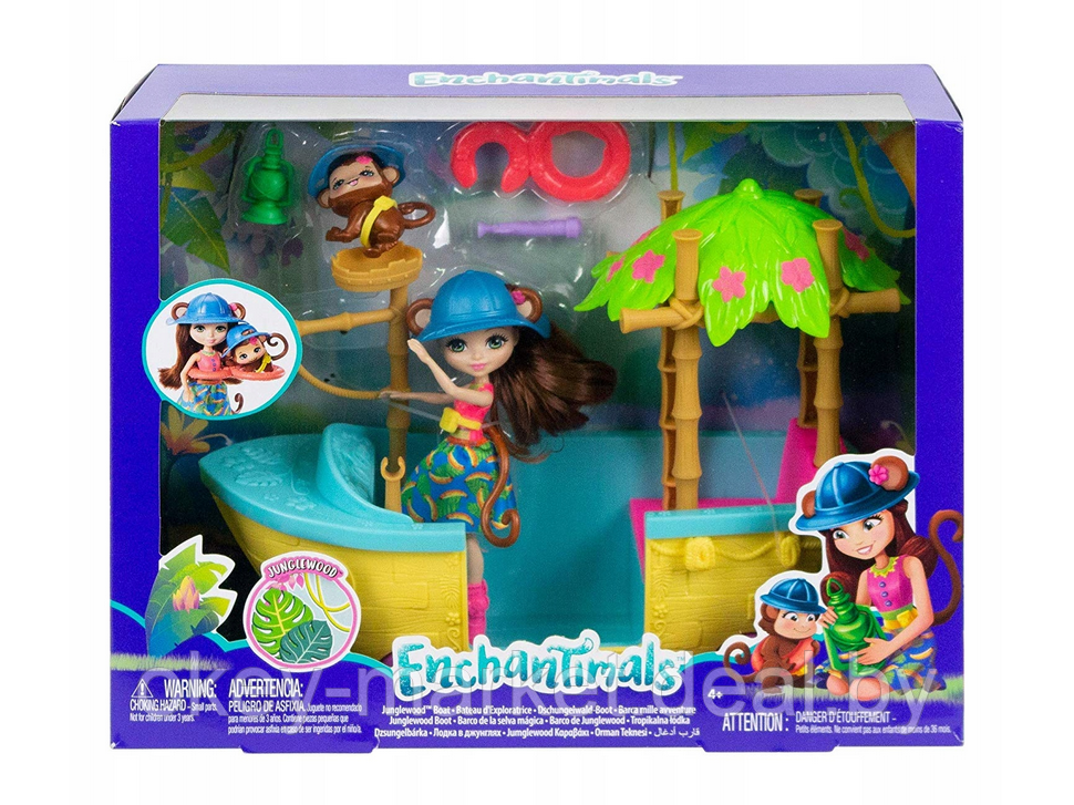 Игровой набор Mattel Enchantimals Джунгли-лодка GFN58 - фото 7 - id-p177885034