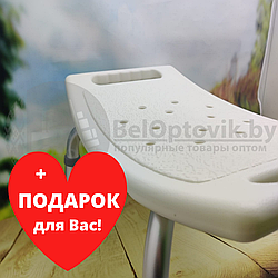 Поддерживающий стул для ванной и душа ТИТАН (складной, регулируемый) Без выемки для лейки