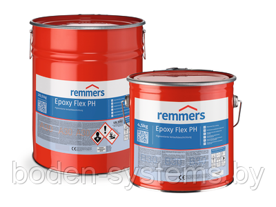Remmers Epoxy Flex PH, 25 кг (RAL 7001, 7012, 7030, 7032, 7035) - цветное наливное эпоксидное покрытие