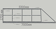 Откатные ворота "СДЕЛАЙ САМ" Балка 7м