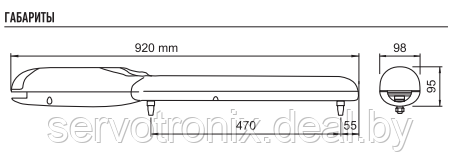 Автоматика для распашных ворот Nice WG3524 HSBDKCE KIT2 (створка до 3м, вес до 200кг) - фото 9 - id-p177884789