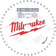 Пильный диск 160 / 20 / 48T Milwaukee 4932471291