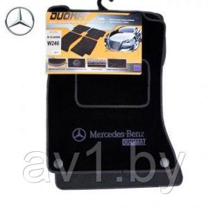 Коврики ворсовые Mercedes-Benz A W168 (1997-2004) / Мерседес W168 (1997-2004) (Duomat) - фото 1 - id-p174150631