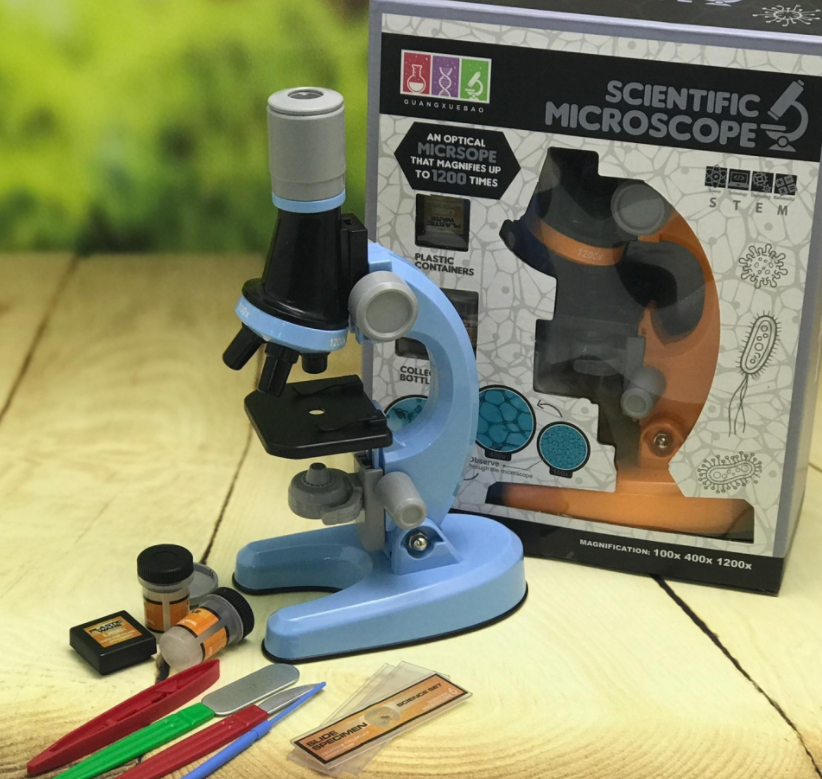 Детский набор "Юный биолог" Микроскоп Scientific Microscope с приборами для опыта - фото 10 - id-p146705294