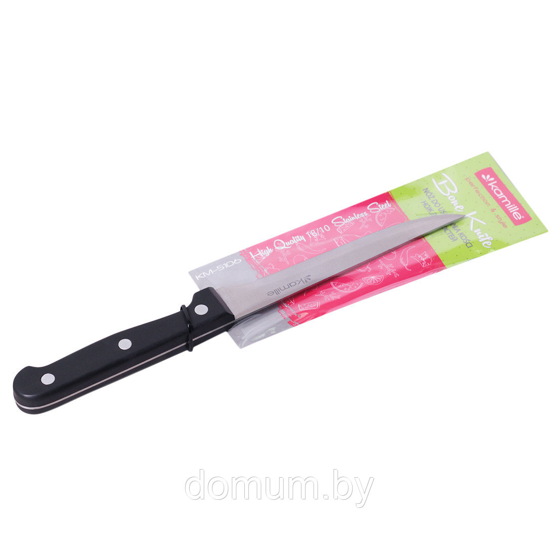 Нож кухонный Kamille для костей с бакелитовой ручкой KM-5106 - фото 2 - id-p177886594