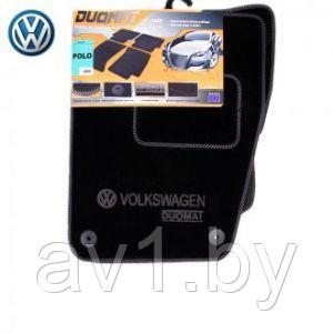 Коврики ворсовые Volkswagen Polo (2009-2020) седан / Фольксваген Поло седан / VW Polo Sedan (Duomat) - фото 1 - id-p174150840