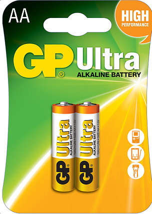 Эл.питания GP Alkaline Ultra LR6/15AU 2BP, фото 2