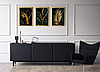 Модульная картина для интерьера размер 99x43 см Золотые листья, фото 3