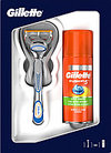 Набор косметики для бритья Gillette Fusion бритва+1 сменная кассета+Fusion Hydra Gel гель д/бритья
