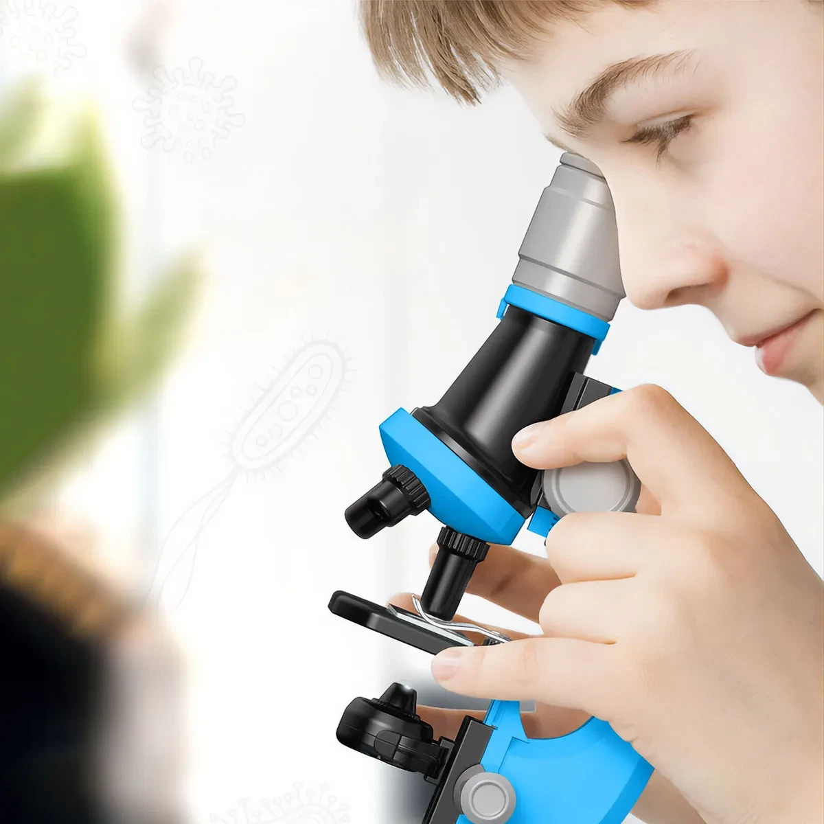 Детский набор "Юный биолог" Микроскоп Scientific Microscope с приборами для опыта - фото 2 - id-p177901240