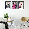 Модульная картина для интерьера размер 129x63 см Орхидея, фото 2