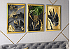 Модульная картина для интерьера размер 129x63 см Тропические листья, фото 4