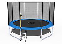 Батут складной Funfit 3,74 м с защитной сеткой и лестницей