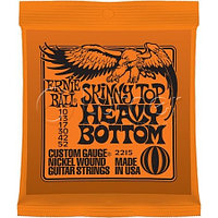 Ernie Ball P02215 Skinny Top Heavy Bottom Комплект струн для электрогитары, никель, 10-52