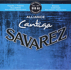 Savarez 510AJ Alliance Cantiga Комплект струн для классической гитары, сильное натяжение, посеребр