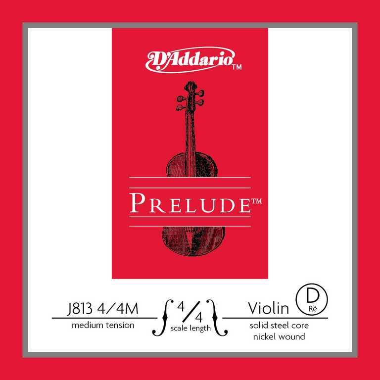 D'Addario J813-4/4M Prelude Отдельная струна D (Ре) для скрипки размером 4/4, среднее натяжение - фото 1 - id-p177902279