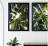 Модульная картина для интерьера размер 99x43 см Бамбуковый лес, фото 2