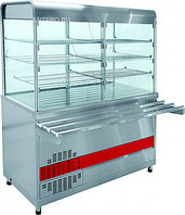 Прилавок-витрина холодильный ПВВ(Н)-70КМ-С-01-ОК с охлаждаемой камерой (саладэт закрыт.,1500 мм.)
