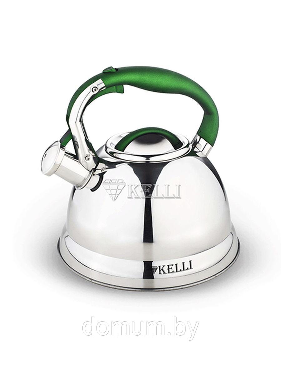 Чайник металлический Kelli со свистком 3л. KL 4502 - фото 1 - id-p177905682