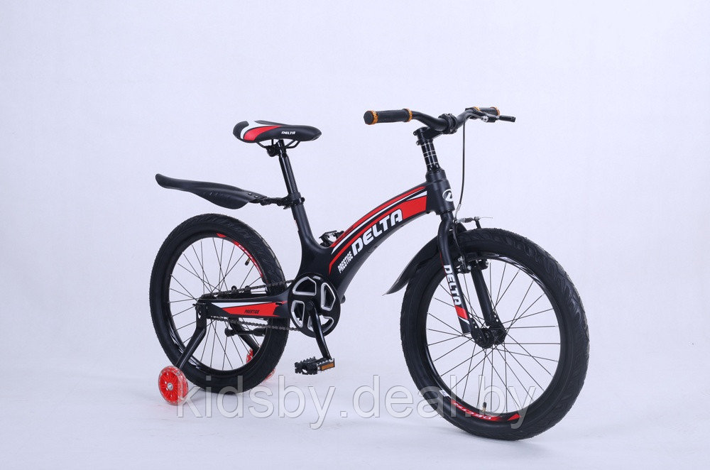 Детский велосипед Delta Prestige Maxx 20 2022 (черный/красный) спицы, магниевая рама - фото 1 - id-p177905753