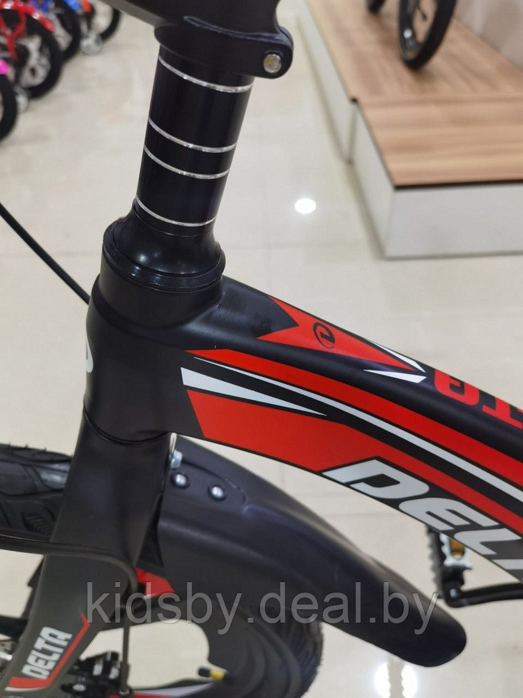 Детский велосипед Delta Prestige Maxx 20 2022 (черный/красный) спицы, магниевая рама - фото 4 - id-p177905753