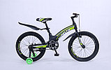 Детский велосипед Delta Prestige Maxx 20 2022 (черный/зеленый) спицы, магниевая рама, фото 2