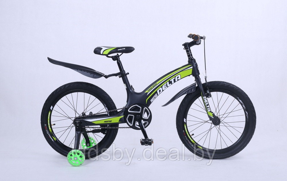 Детский велосипед Delta Prestige Maxx 20 2022 (черный/зеленый) спицы, магниевая рама - фото 2 - id-p177905754