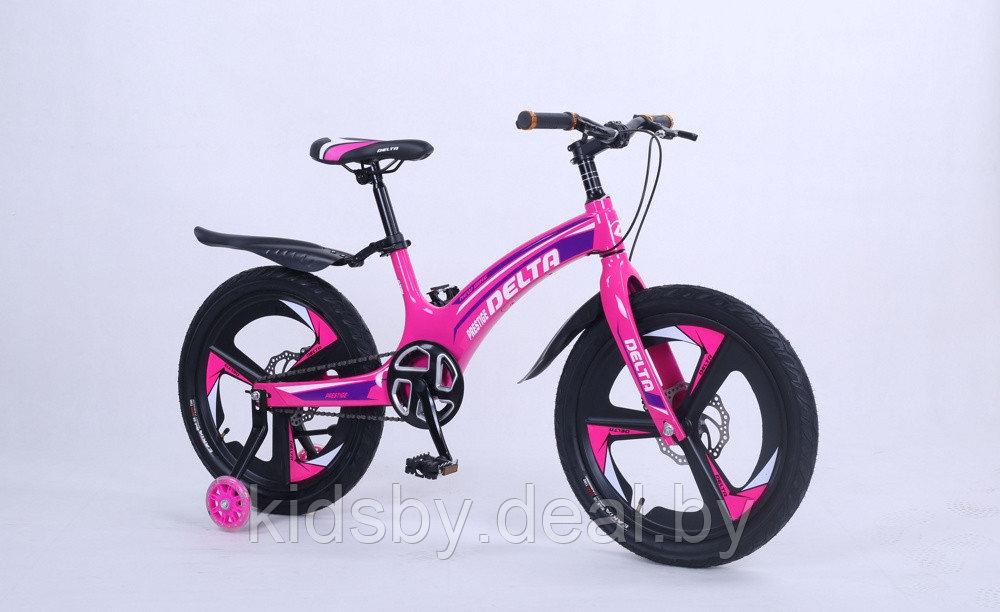 Детский велосипед Delta Prestige Maxx D 20 2022 (розовый, литые диски) магниевая рама, вилка и колеса - фото 1 - id-p177905755
