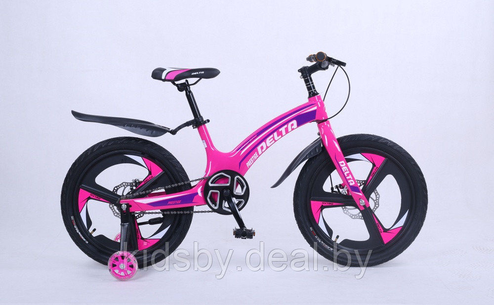 Детский велосипед Delta Prestige Maxx D 20 2022 (розовый, литые диски) магниевая рама, вилка и колеса - фото 2 - id-p177905755