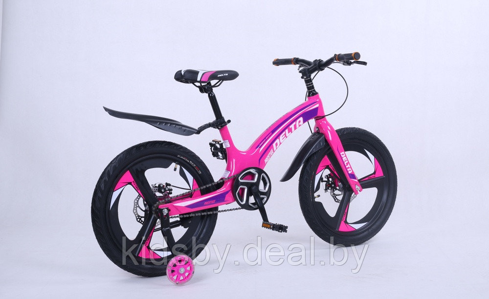 Детский велосипед Delta Prestige Maxx D 20 2022 (розовый, литые диски) магниевая рама, вилка и колеса - фото 3 - id-p177905755